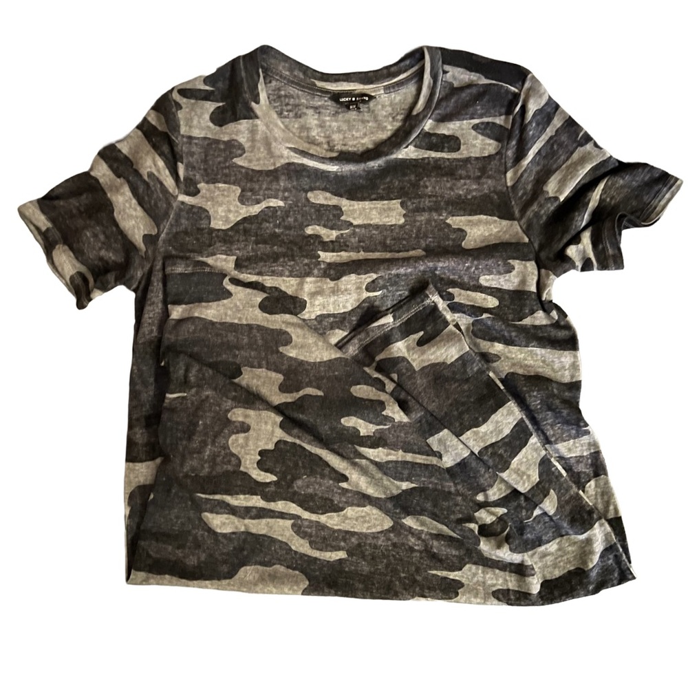 Gray Camouflage T-Shirt Dress